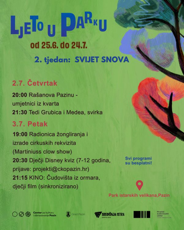 Ljeto u Parku 2026. | 2. tjedan: Svijet Snova