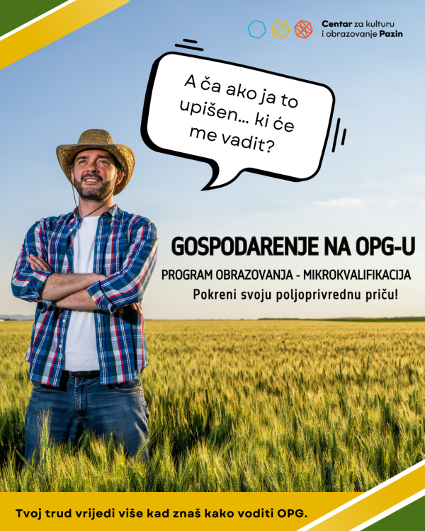 Upoznajte program i predavače: Gospodarenje na OPG-u
