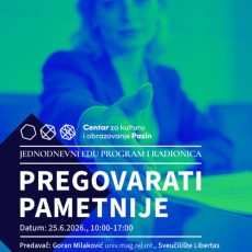 Pregovarati pametnije – jednodnevna edukativna radionica