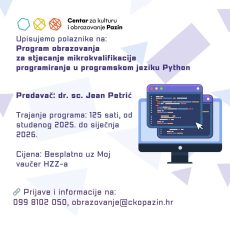 Postani stručnjak za Python – Prijavi se na BESPLATAN program obrazovanja!